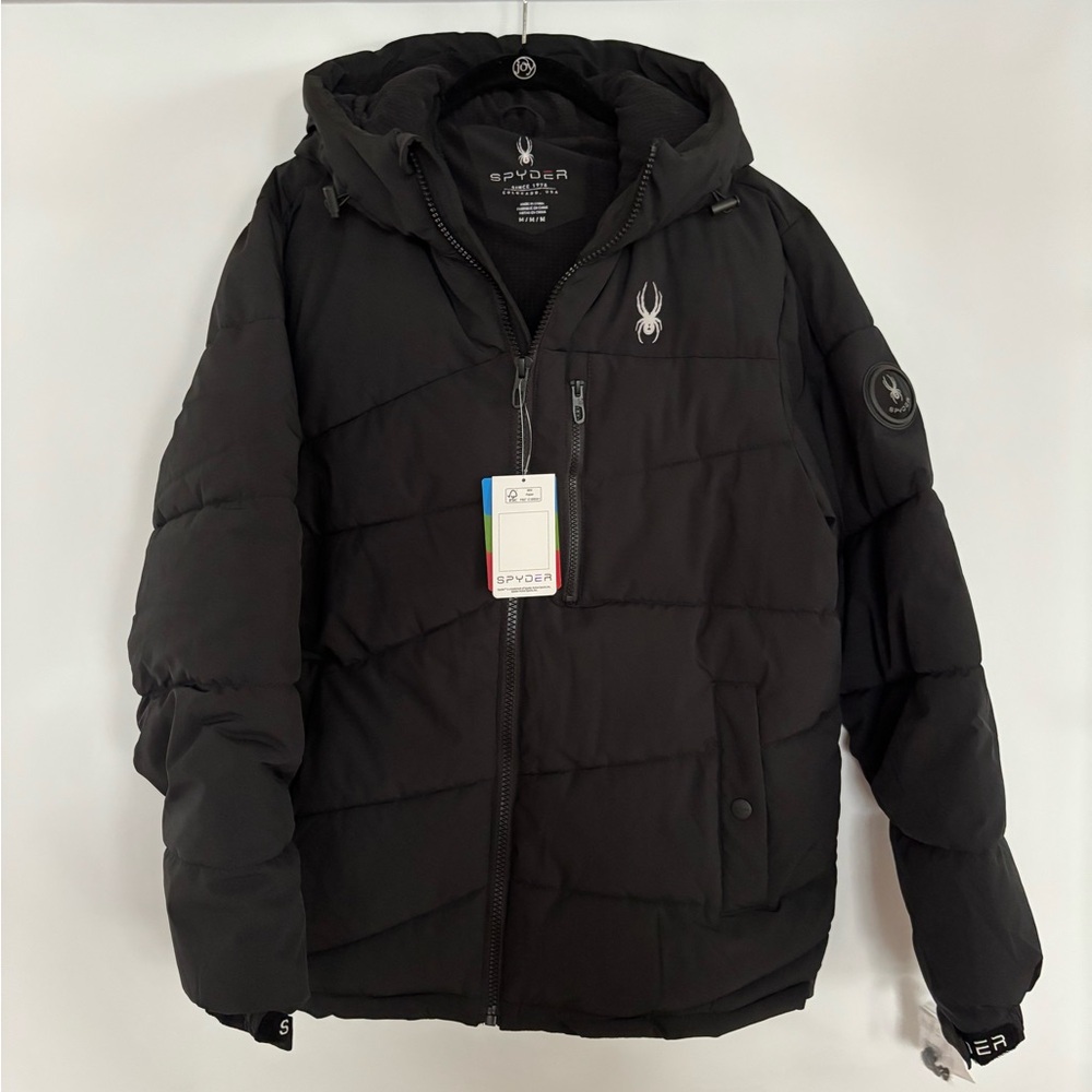 Spyder Extreme Cold Puffer Jacket Men’s Size M in Black NWT